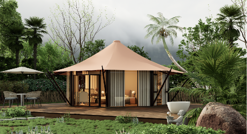 普兰店市异形篷房定制：专属设计赋能，打造城市户外专属名片